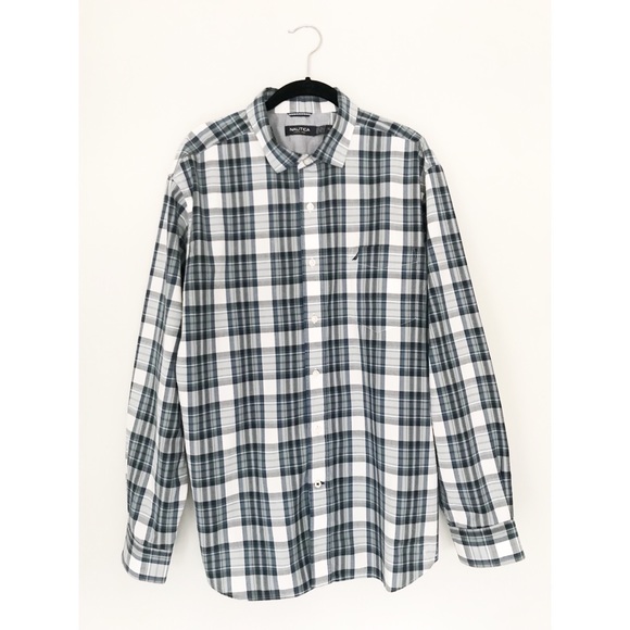 Nautica Long Sleeve Button Up - Picture 1 of 5